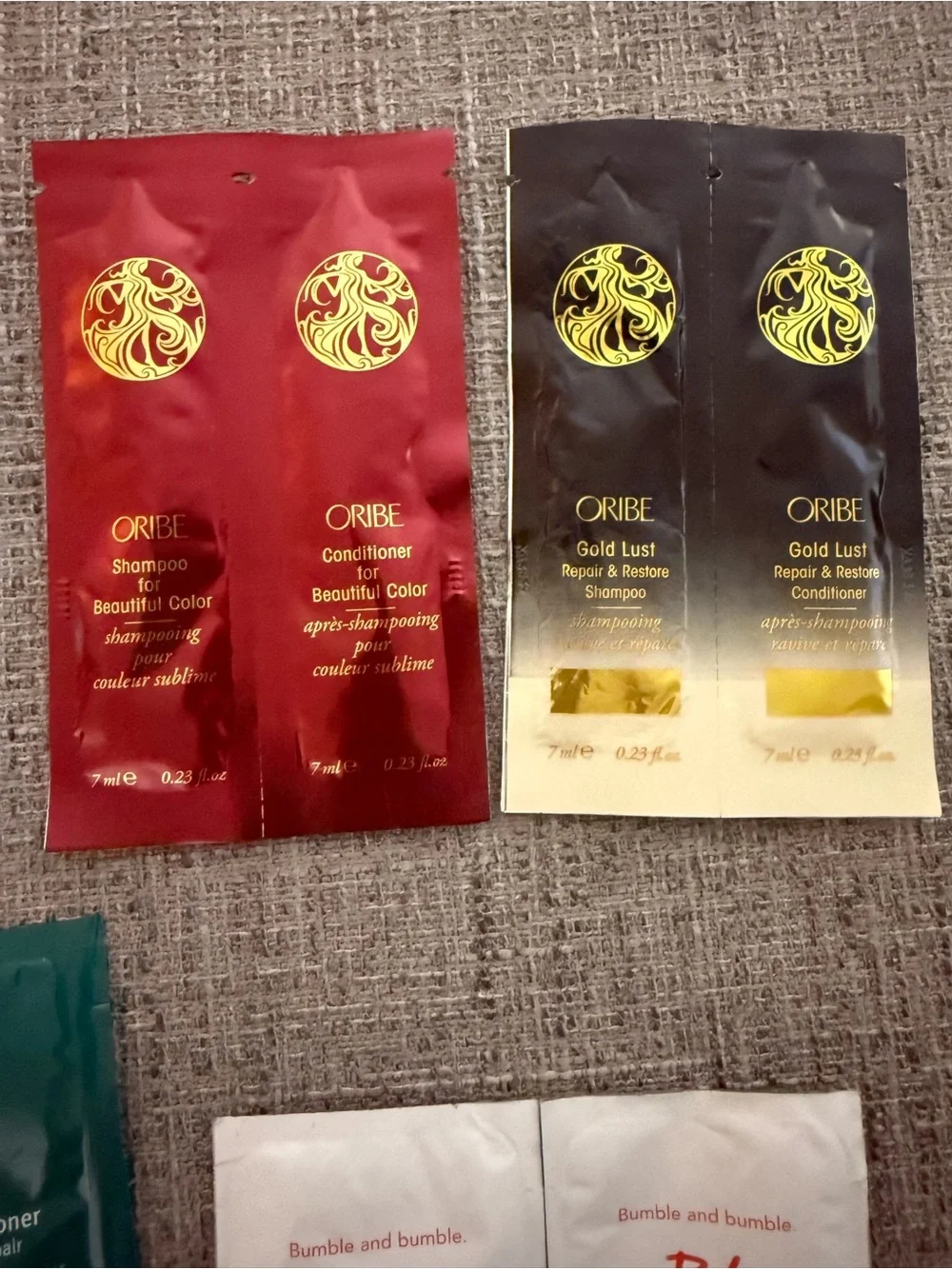 NEW Luxury Hair Care Sample Lot 18 Pc Oribe Aveda Amika Verb Bumble Travel Set
